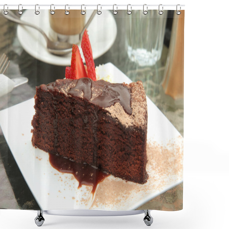 Personality  Chocolate Cake Shower Curtains