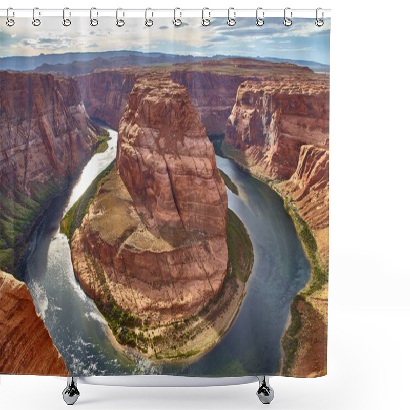 Personality  Incredibly Beautiful View Of Horseshoe Bend At Antelope Canyon National Park, Arizona USA Shower Curtains