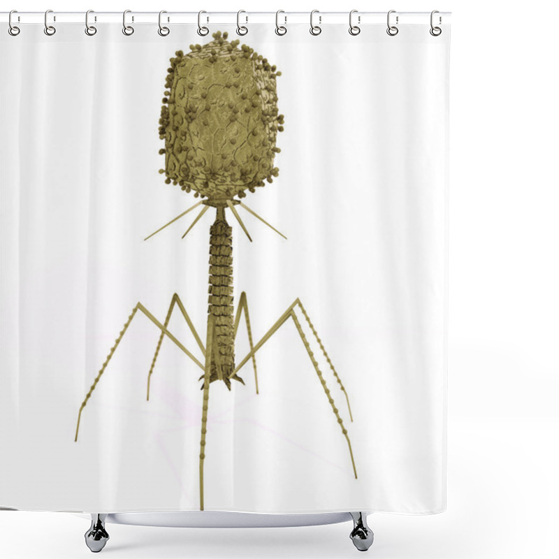 Personality  Bacteriophage Virus Shower Curtains