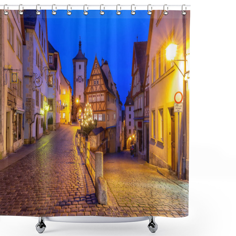 Personality  Christmas Rothenburg Ob Der Tauber, Germany Shower Curtains