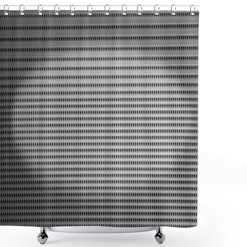 Personality   Grey Metal Background  Shower Curtains