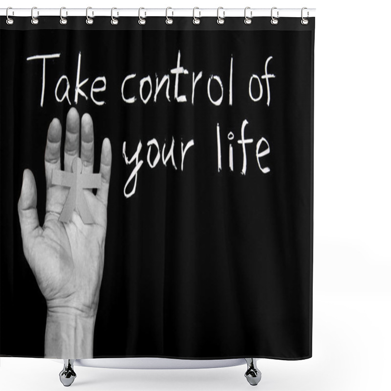 Personality  Take Control Of Your Life. Shower Curtains