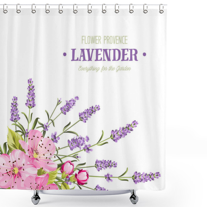 Personality  Botanical Flowers Garland. Shower Curtains