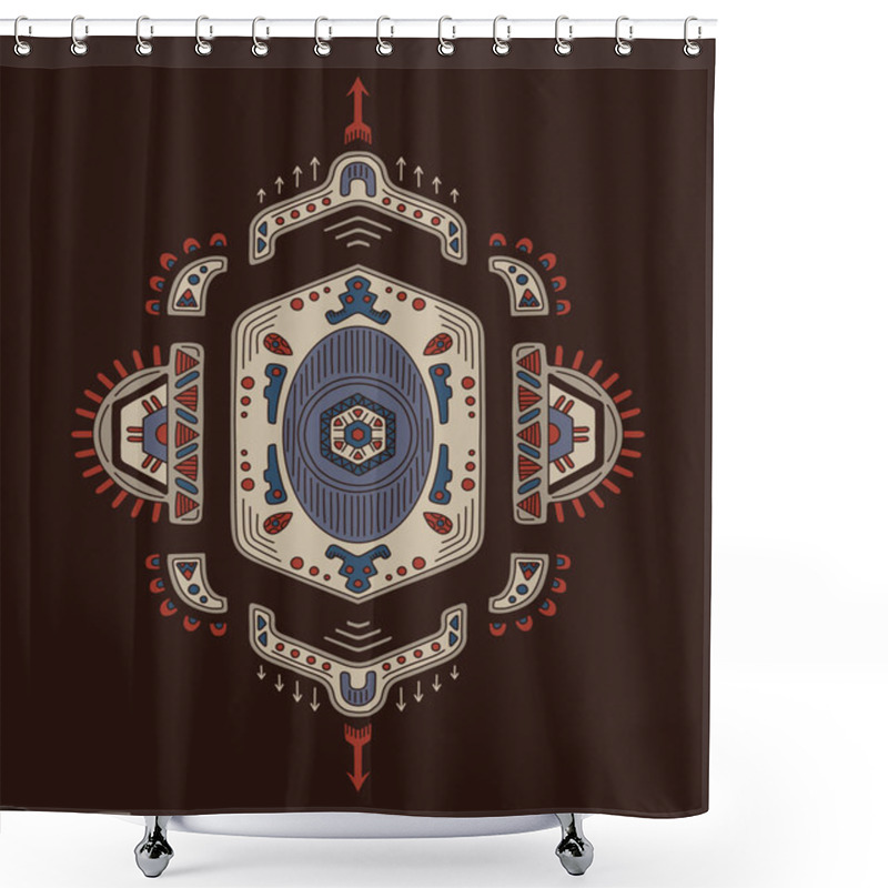 Personality  Tribal Ethnic Ornament Shower Curtains