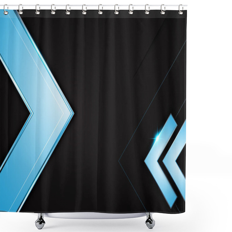 Personality  Modern Dark Abstract Template Shower Curtains