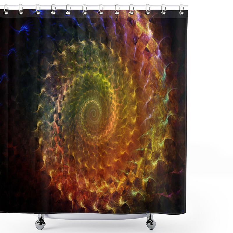 Personality  Spiral Background.  Shower Curtains