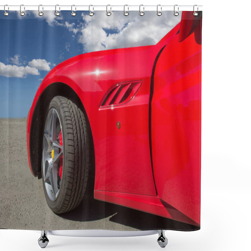 Personality  Red Sports Car Shower Curtains