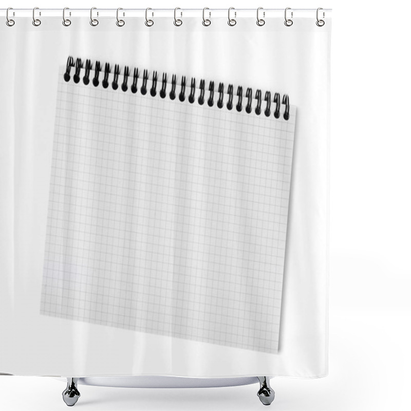 Personality  Ring Binder On White Background Shower Curtains