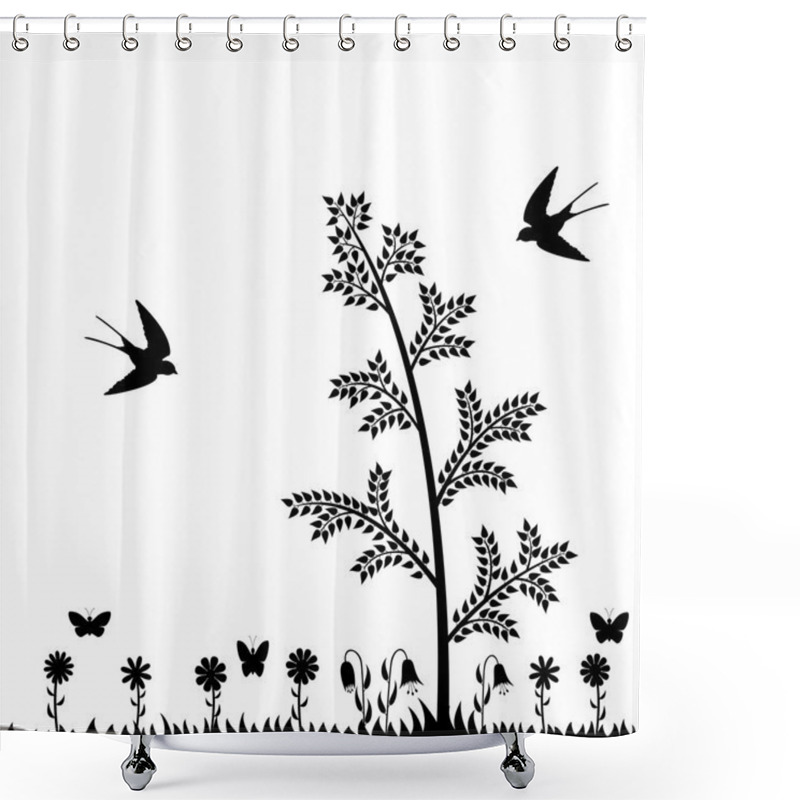 Personality  Summer In Forest. Shower Curtains