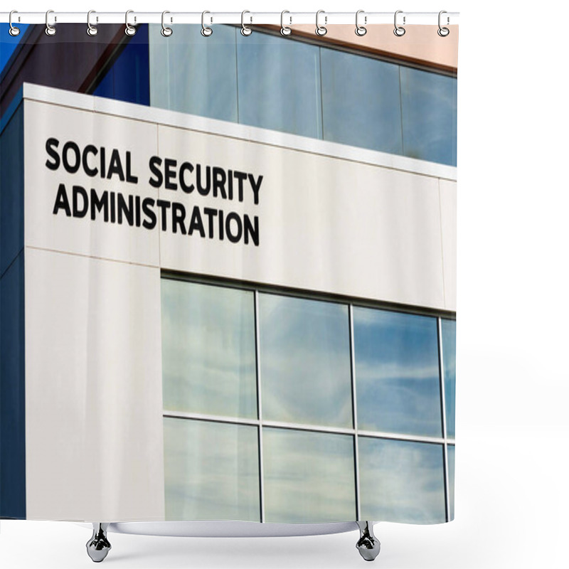 Personality  Social Security Administration Field Office Building. SSA Is An Independent Agency Of The U.S. Federal Government That Administers Social Security - San Jose, California, USA - 2020 Shower Curtains