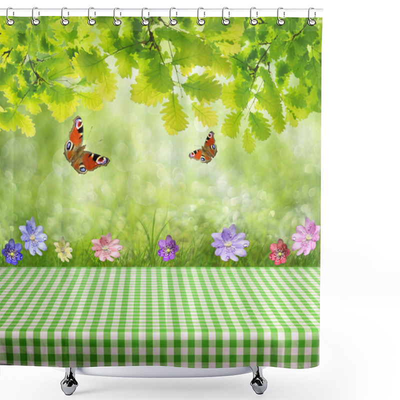 Personality  Empty Table Shower Curtains