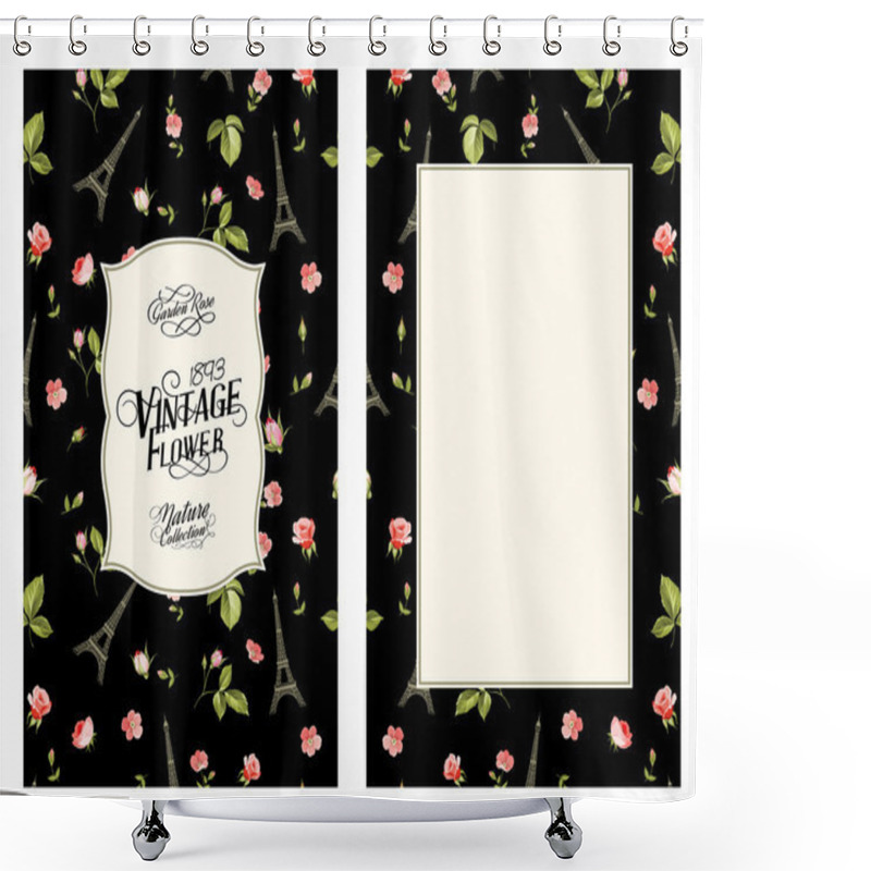 Personality  Marriage Invitation Card. Shower Curtains