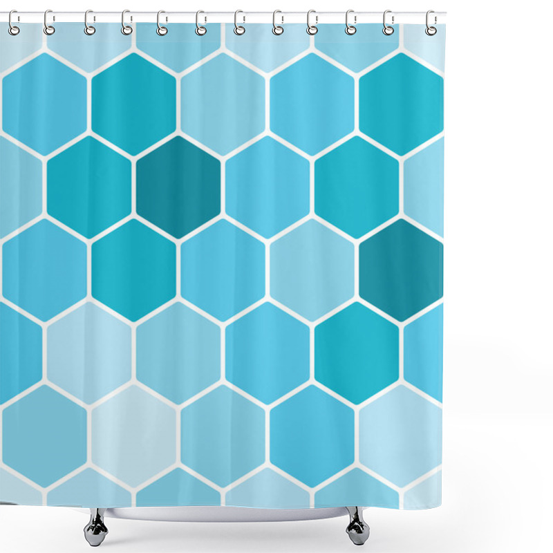 Personality  Seamless Honeycomb Pattern Shower Curtains