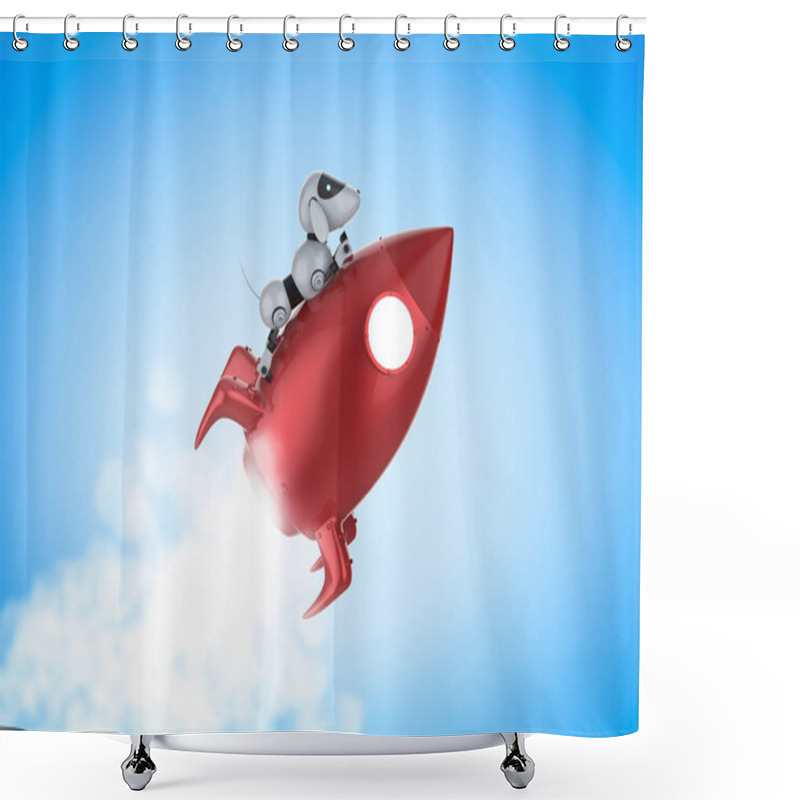 Personality  Technology Fast Speed Concept  Shower Curtains