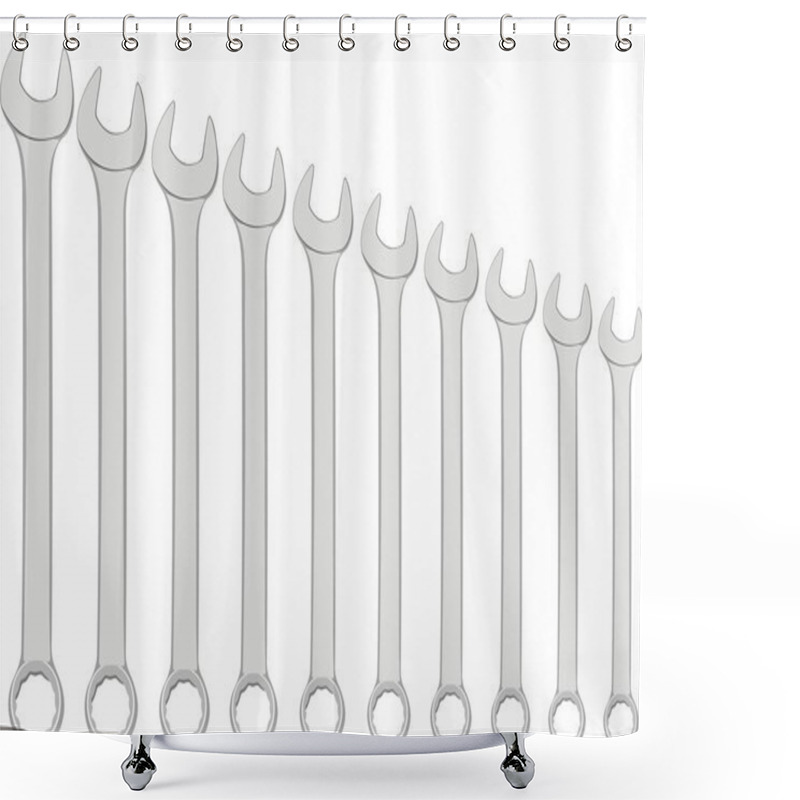 Personality  A Set Of Wrenches Shower Curtains