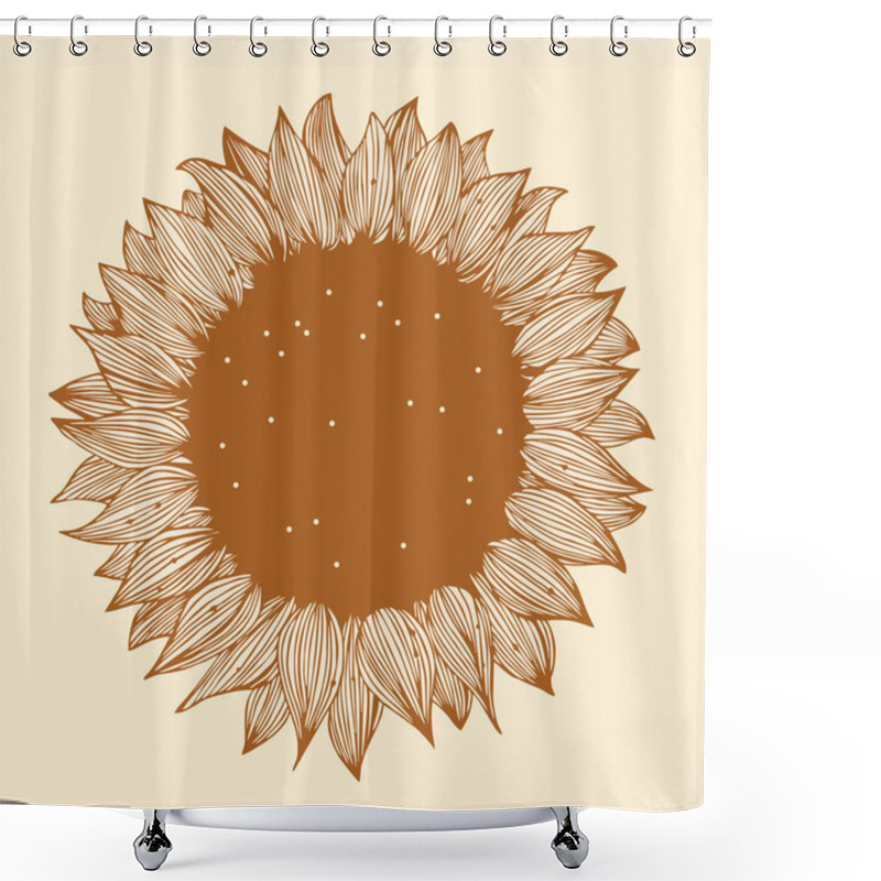 Personality  Sunflower Image. Shower Curtains