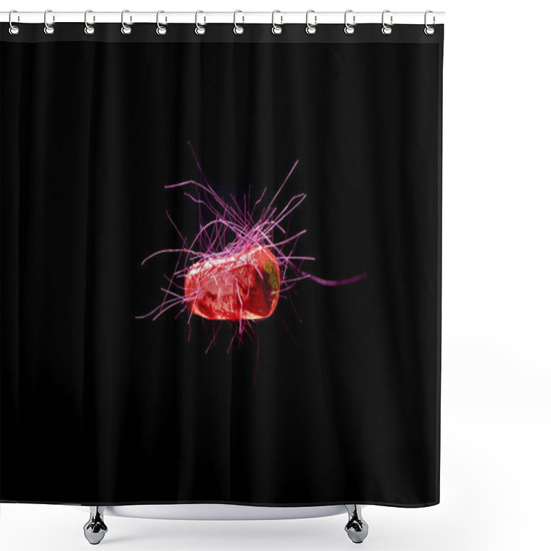 Personality  Escherichia Coli Also Known As Ecoli Bacteria Health Science Concept Shower Curtains