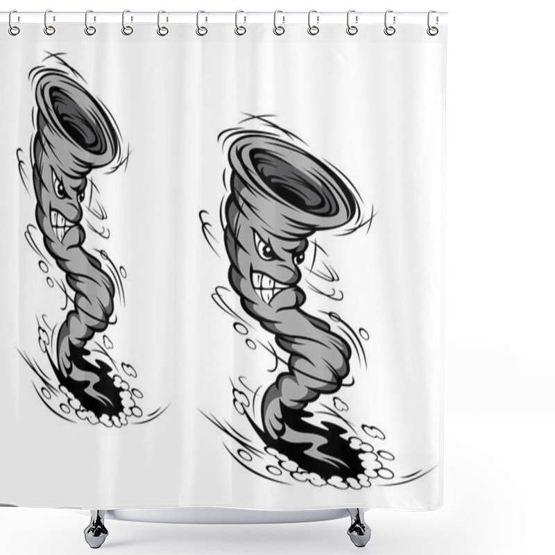 Personality  Cartoon Hurricane Shower Curtains