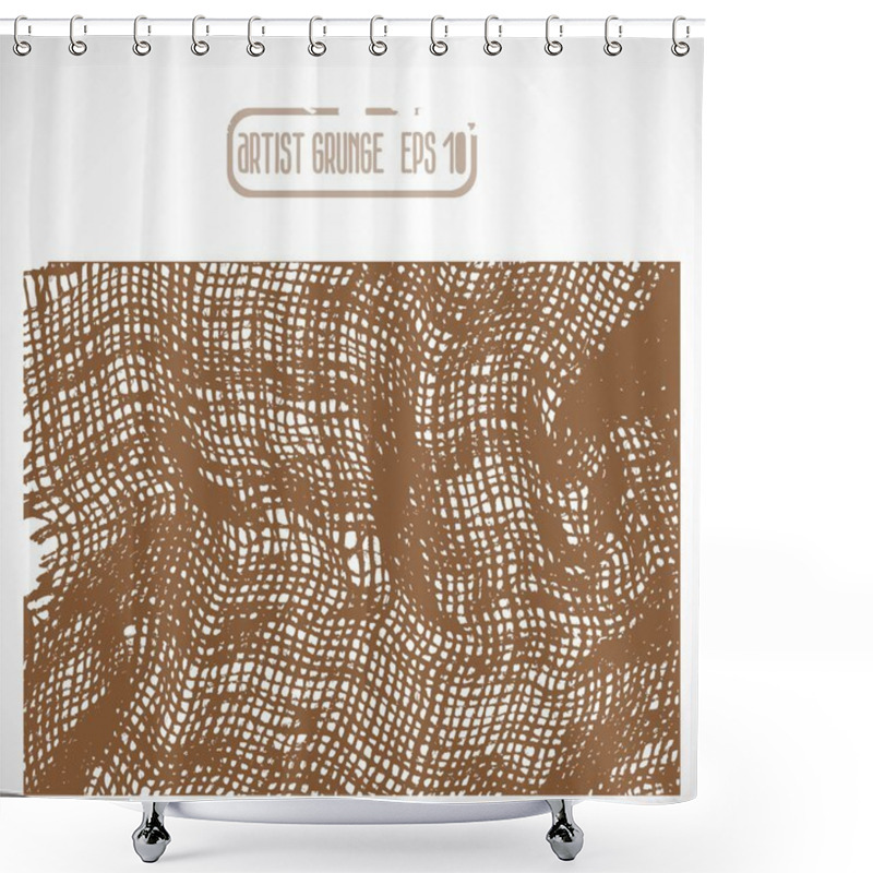 Personality  Brown Canvas Texture Shower Curtains