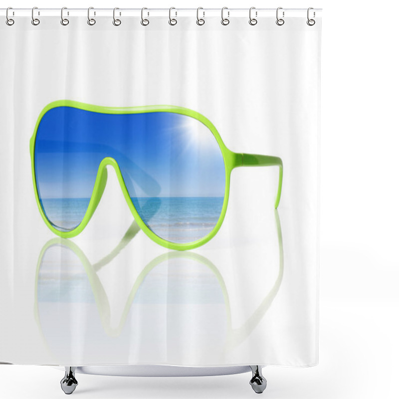 Personality  Summer Glasses Shower Curtains