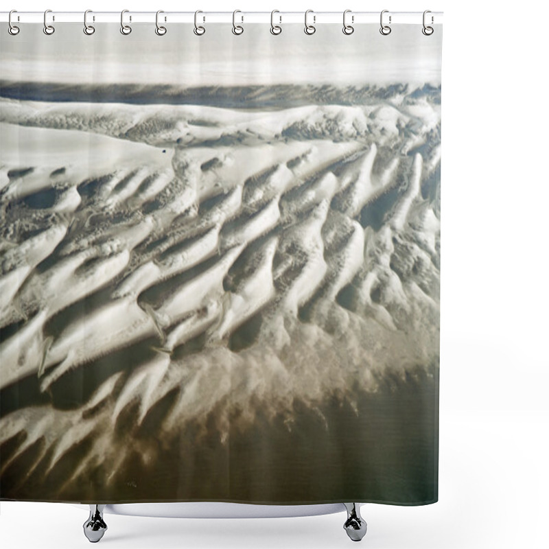 Personality  Aerial View From The Schleswig-Holstein Wadden Sea National Park In Germany Shower Curtains