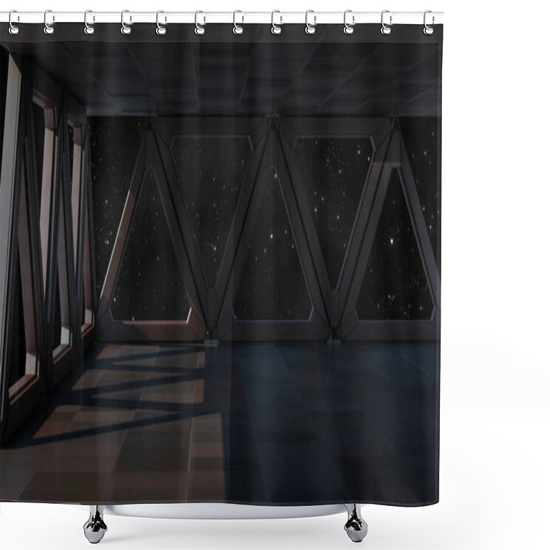 Personality  Space Environment, Ready For Comp Of Your Characters.3D Renderin Shower Curtains