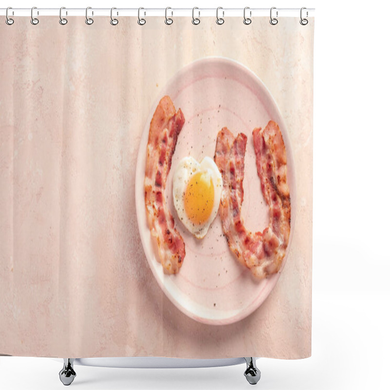 Personality  Valentines Day Breakfast Shower Curtains