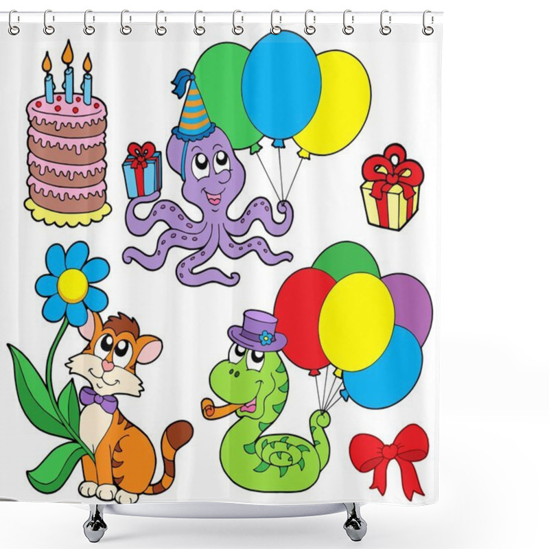 Personality  Party Animals Collection Shower Curtains