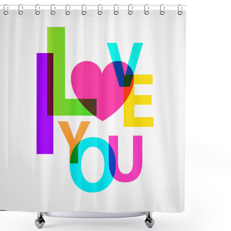 Personality  Collage Of Letters Shower Curtains