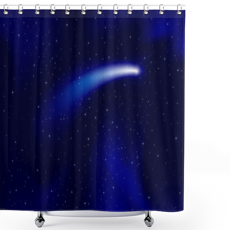 Personality  Starry Sky And Comet Shower Curtains