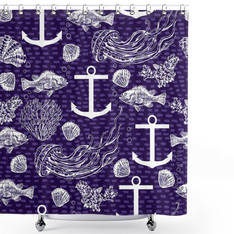 Personality  Marine Decorative Pattern Shower Curtains