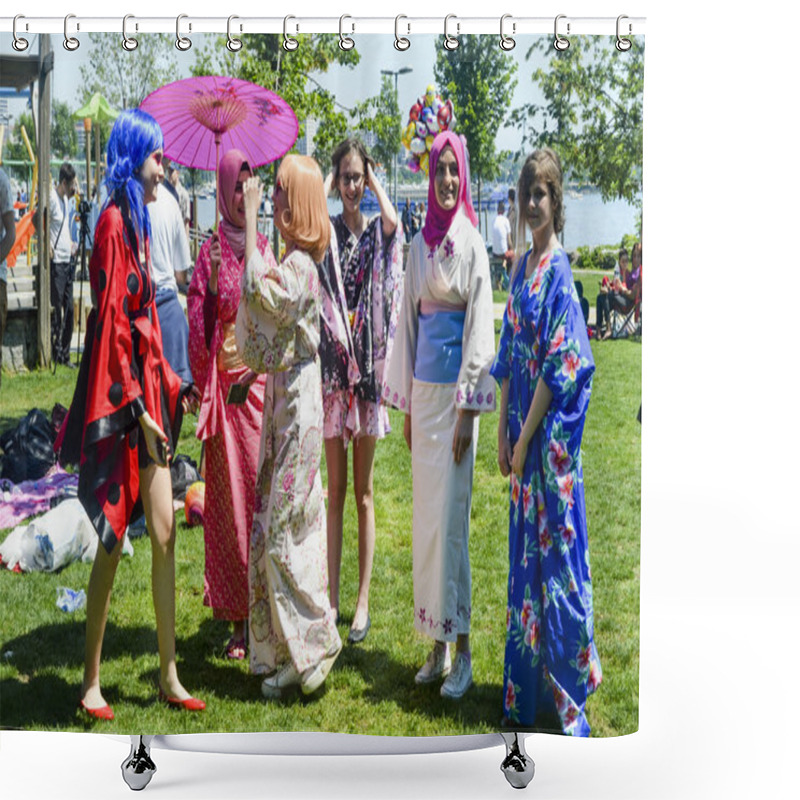 Personality  Asian Cosplay Day Activity In Istanbul Shower Curtains