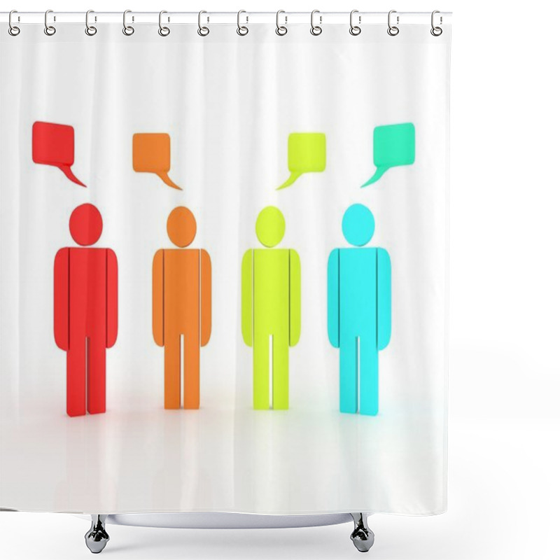 Personality  3d - Human Character Shower Curtains