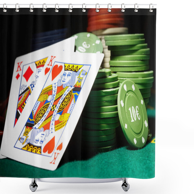 Personality  Poker Cards Shower Curtains