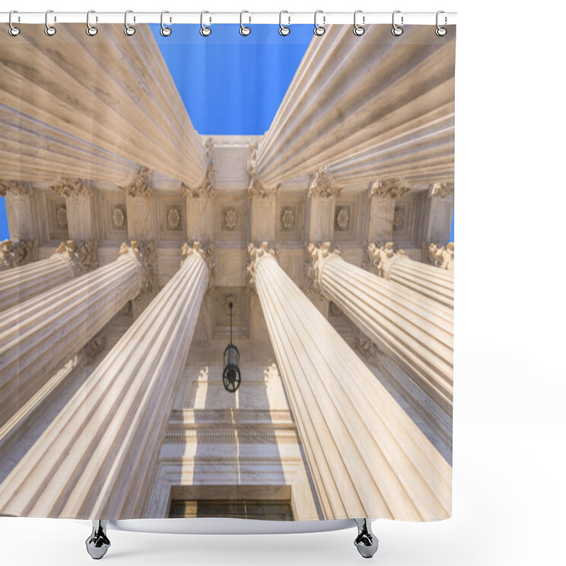 Personality  United States Supreme Court Building In Washington, DC, USA. Shower Curtains