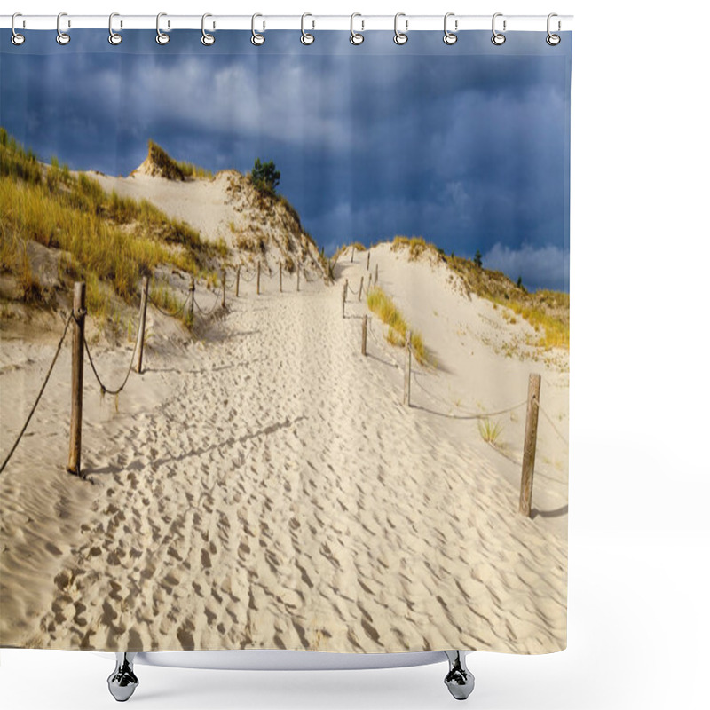 Personality  Sand Dunes On The Baltic Coast  Shower Curtains