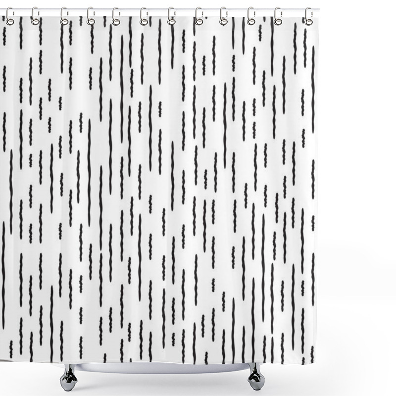 Personality  Irregular Striped Line Shower Curtains