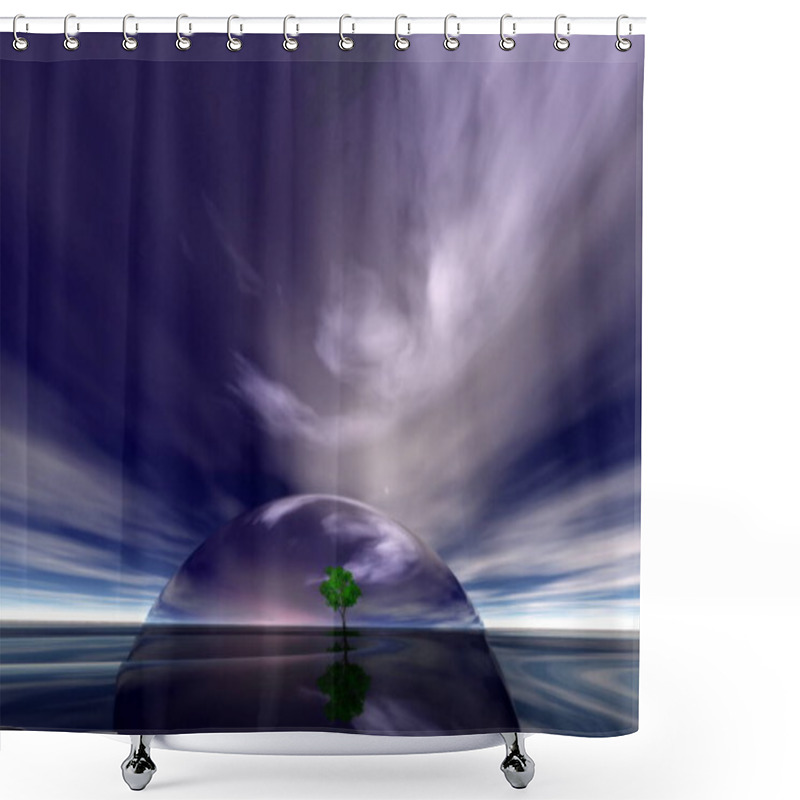 Personality  Beautiful Sunset On The Sea With A Reflection Shower Curtains