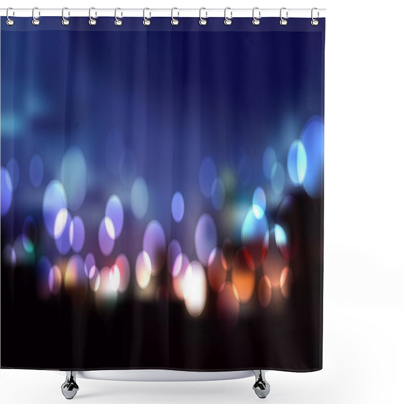 Personality  Vector Blurry Lights Shower Curtains