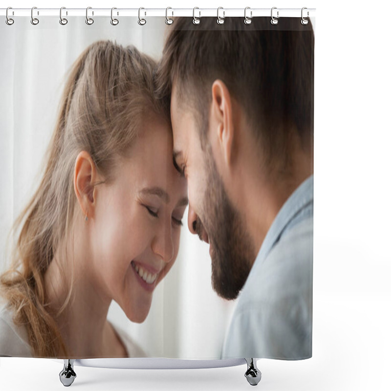 Personality  Couple In Love Having A Date At Home Shower Curtains