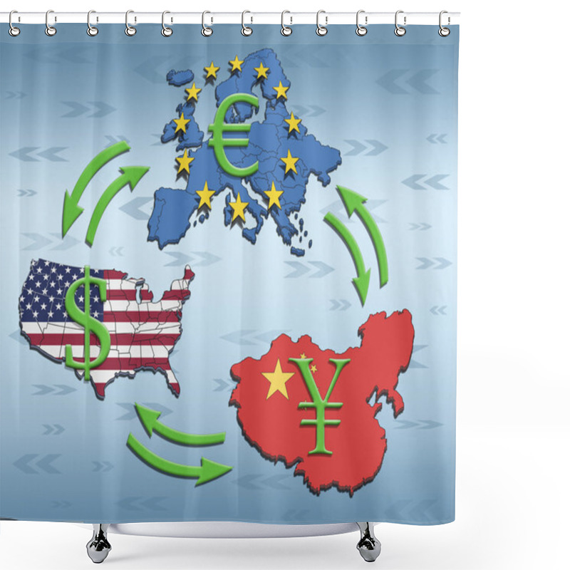 Personality  World Greates Economies Shower Curtains