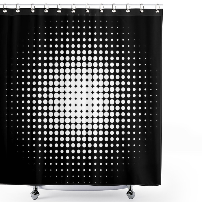 Personality  Halftone Dots Pattern Shower Curtains