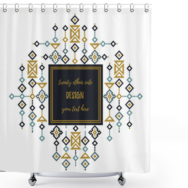 Personality   Modern Flyer Design In With Frame Shower Curtains