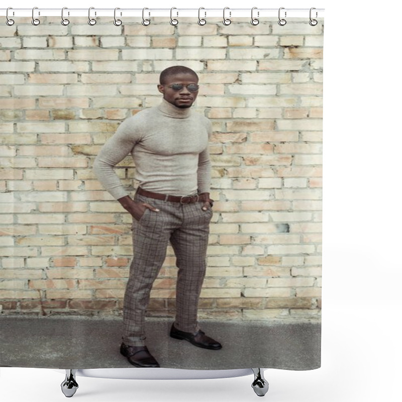 Personality  Handsome African American Man Shower Curtains