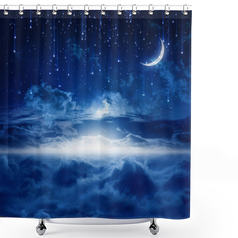 Personality  Beautiful Night Sky Shower Curtains