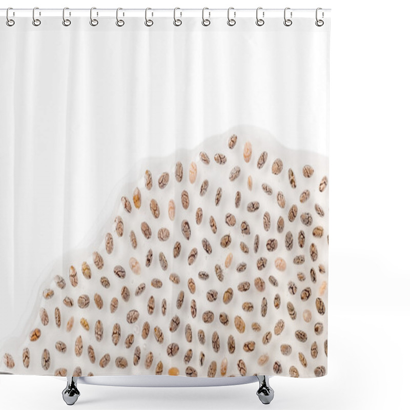 Personality  Mucilaginous Gel-like Coating Around Chia Seeds Shower Curtains