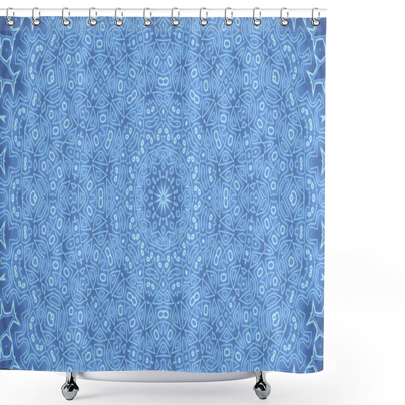 Personality  Background With Abstract Pattern Shower Curtains