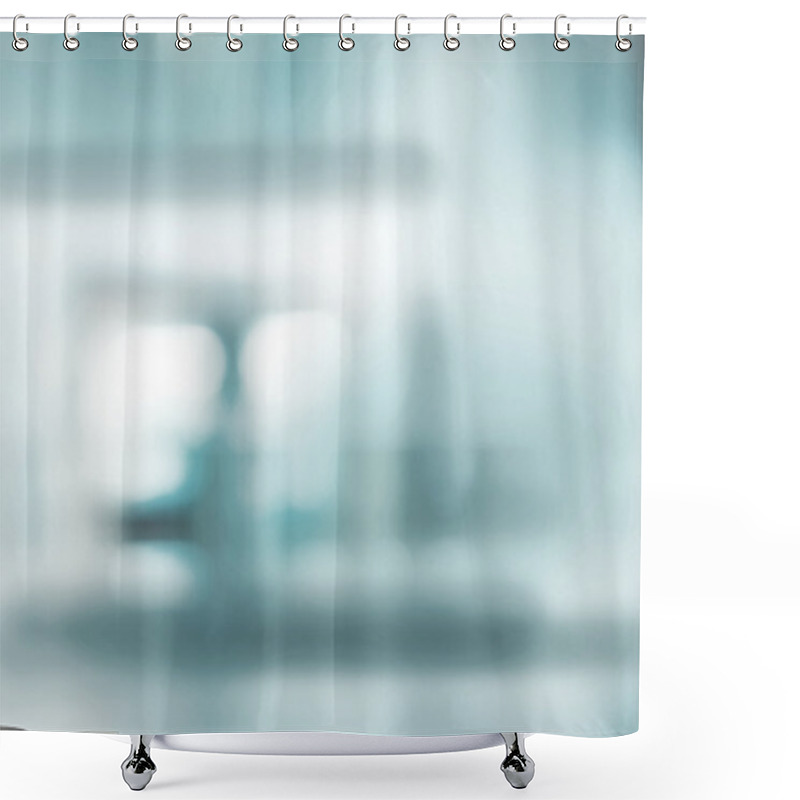 Personality  Blue Tones Background Shower Curtains