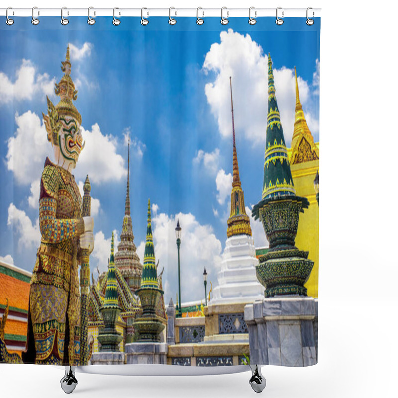 Personality  Wat Phra Kaew, Temple Of The Emerald Buddha Shower Curtains