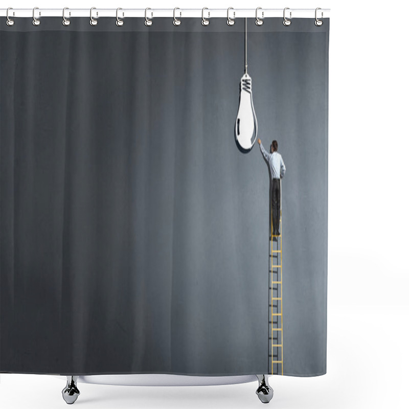 Personality  Leadership Concept . Concept Image Shower Curtains